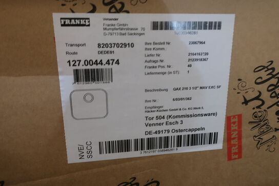 Vask FRANKE QAX 210 3 1/2" MAV EXC SF