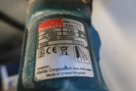 5 stk. el-værktøj MAKITA og 3 stk. lader, uden batterier 