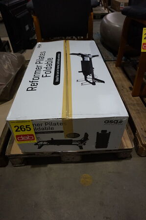 ASG Foldbar Alu Pilates Reformer Maskine (Sort)