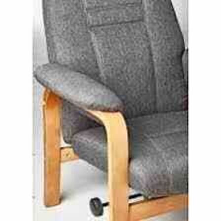 Otium lænestol inkl. fodskammel - grå 