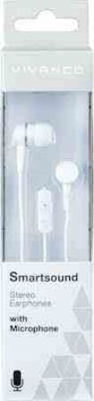 3 stk Vivanco Smartsound Headset Ledningsført Opkald/musik Hvid