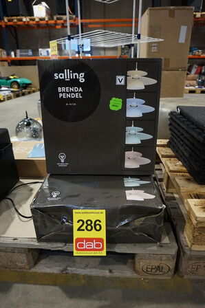 2 stk Eglo Brenda Pendel ∅ 43cm Pastelgul 