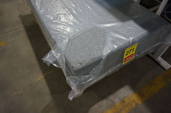 Sleepy foldemadras og sofa L: 240 x B: 140 x H: 10 cm Lysegrå 