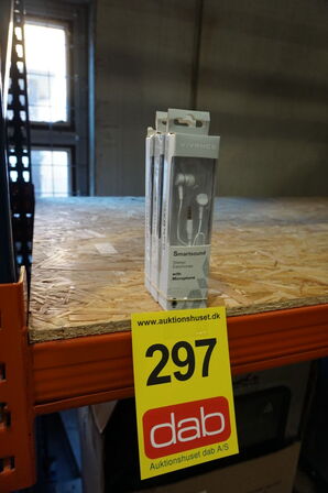 3 stk Vivanco Smartsound Headset Ledningsført Opkald/musik Hvid