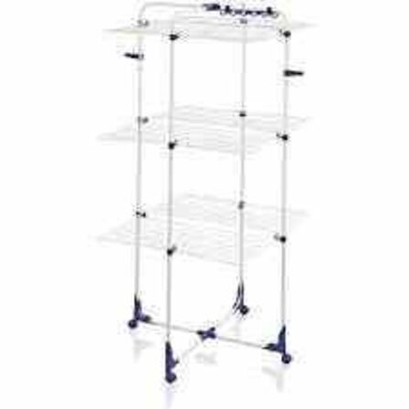 Leifheit, Tørrestativ, Classic Tower 340, hvid/blå, 34 m