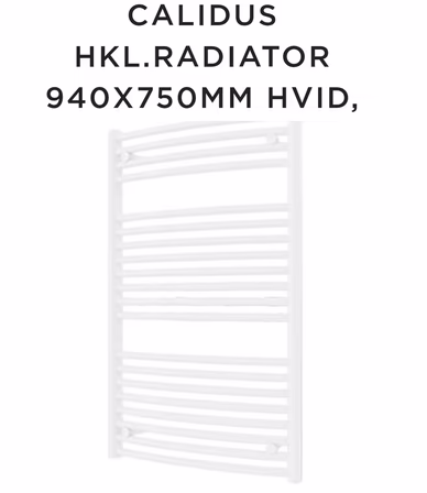 CHC1075 Calidus ny håndklædetørrer 940x750mm hvid til vand