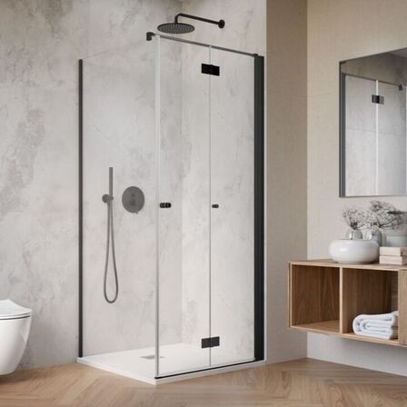 DNS195-8-H Noma 195 fastvæg med foldedør, 800mm højre, ny