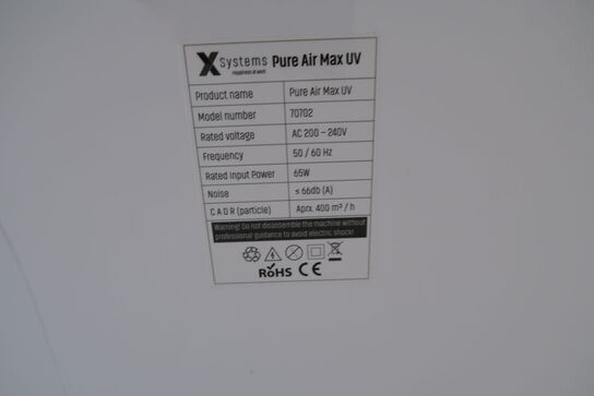Aircondition X SYSTEMS PURE AIR MAX UV