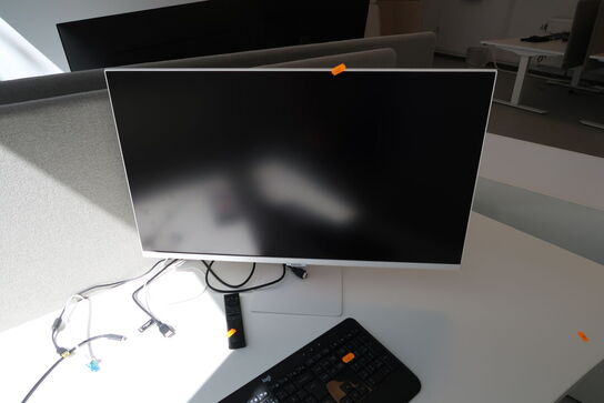 Computerskærm SAMSUNG S32AM501NU med dockingstation og tastatur