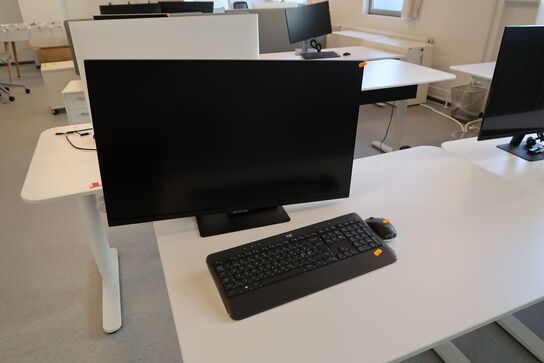 Computerskærm SAMSUNG S32A600UUU med tastatur og mus 