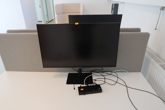 Computerskærm SAMSUNG S32A600UUU med dockingstation LENOVO