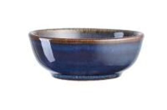 11 stk. Dipskål lav stentøj drops 79 mm Rustik