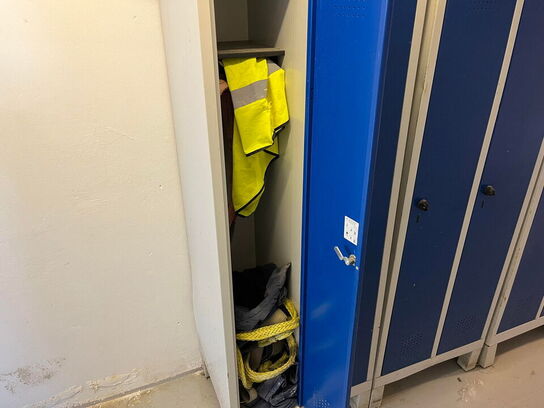 5 stk. omklædningsskabe