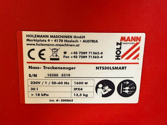 Støvsuger, HOLZMANN NTS 30L SMART