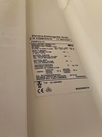 Køle/fryse skab, SIEMENS KG36P370/12