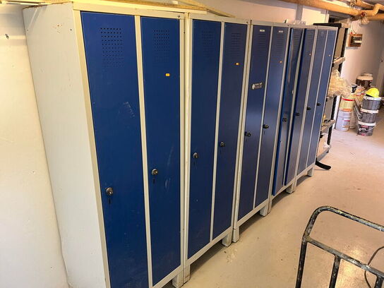 5 stk. omklædningsskabe