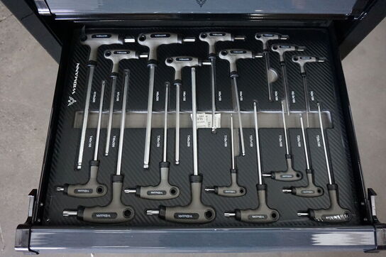 Widmann Compact two værktøjsvogn. Syv skuffer inkl. værktøj 