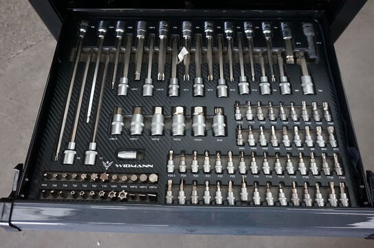 Widmann Compact two værktøjsvogn. Syv skuffer inkl. værktøj 