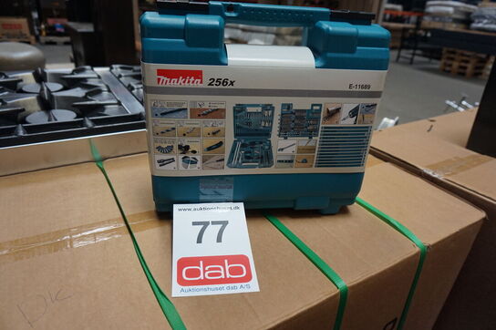 Makita E-11689 Bor og Bitssæt 256 dele 