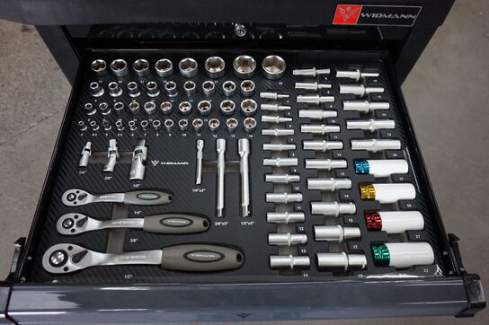 Widmann Compact two værktøjsvogn. Syv skuffer inkl. værktøj 