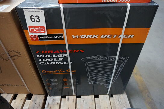 Widmann Compact two værktøjsvogn. Syv skuffer inkl. værktøj 