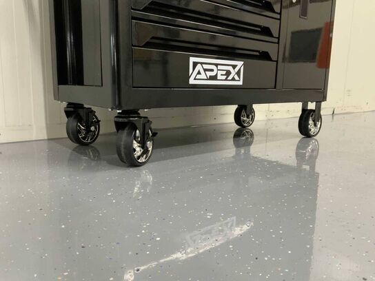 Apex techseries XXXL Værkstedsvogn med værktøj, 7 skuffer & skab 