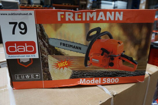 Freimann benzin kædesav 5800 58cc 20" sværd