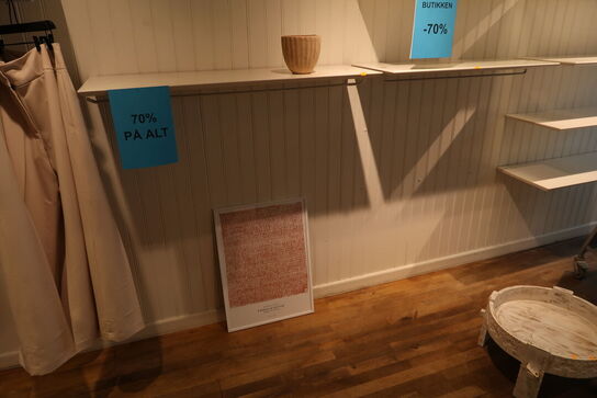 Vægreolsystem, reoler uden indhold