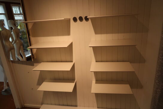 Vægreolsystem, reoler uden indhold