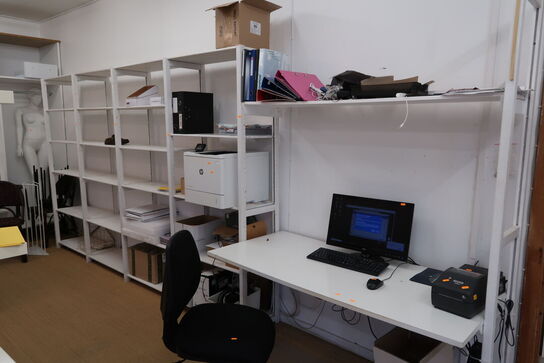 Vægreolsystem uden indhold