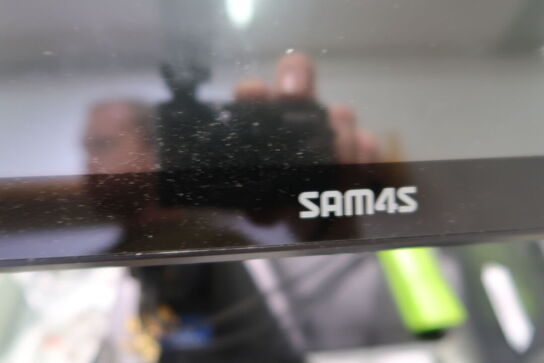 Kasseapparat SAM4S med bonprinter, tastatur, håndscanner m.m.