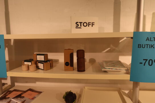 Div. Pyntegenstande, glas, baser til kubus stager m.m.