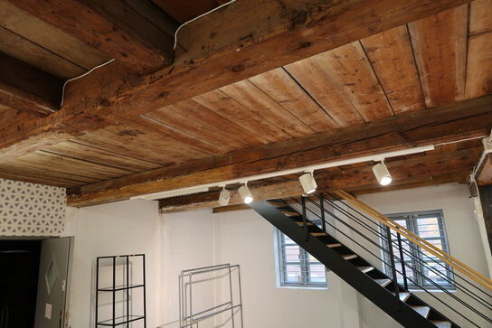 66 stk. spots med skinner (flere forskellige slags spots)