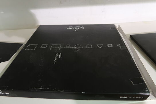 Div. Pyntegenstande, glas, baser til kubus stager m.m.