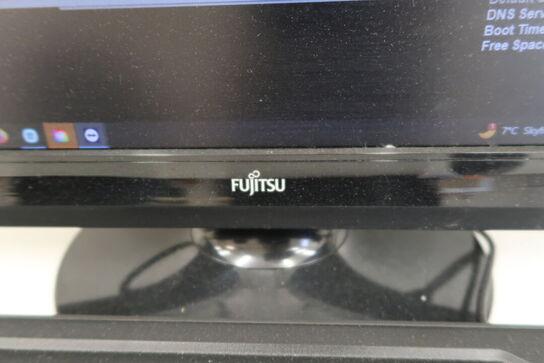 Computerskærm FUJITS, tastatur mus, samt 2 stk. computere 