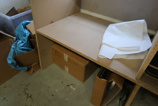 Klapbord, skab, kurve, spots m.m.