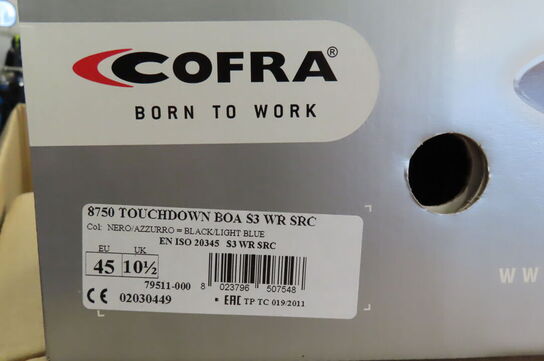 Sikkerhedssko COFRA str. 45