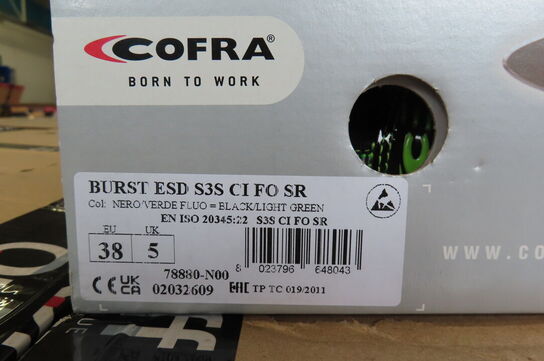 Sikkerhedssko COFRA str. 38