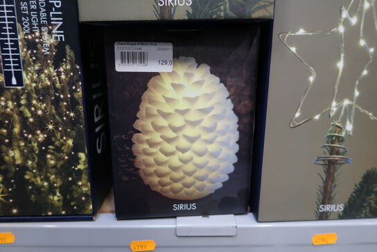 2 stk. julelys SIRIUS