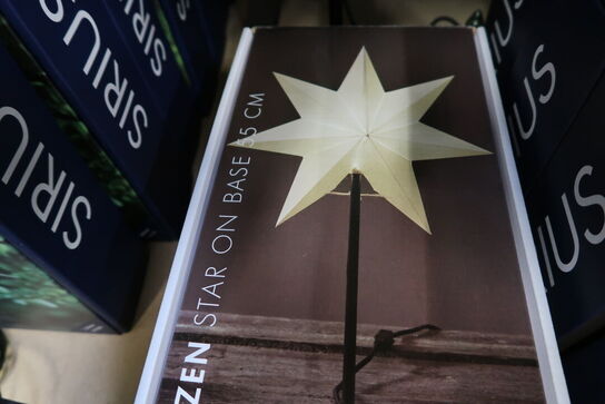 3 stk. julelys STAR TRADING Frozen Star