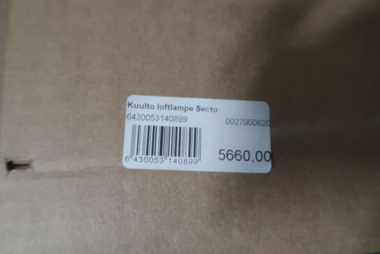Loftlampe KUULTO Secto 9100