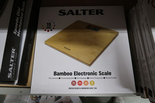 Personvægt SALTER Bamboo Electronic Scale