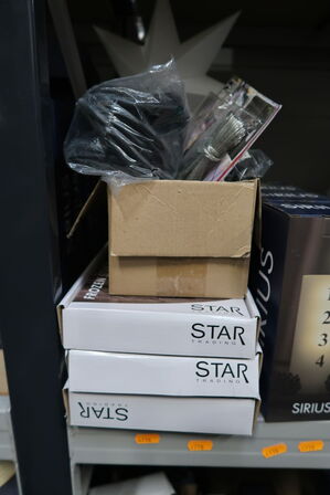 3 stk. julelys STAR TRADING Frozen Star