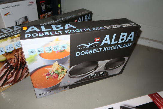Dobbelt kogeplade ALBALINE 2500W