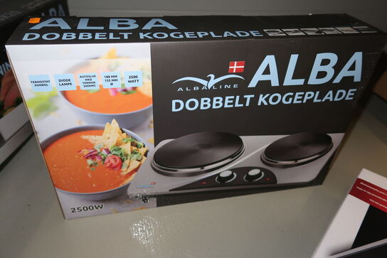 Dobbelt kogeplade ALBALINE 2500W