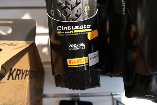 2 pakker dæk PIRELLI Cinturato 700x35c 35-622