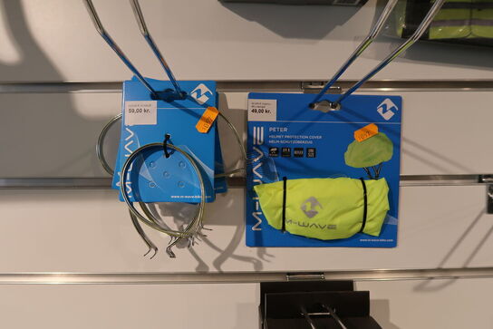 Sikkerhedsveste, taskecover, hjelmbeskyttelse m.m.