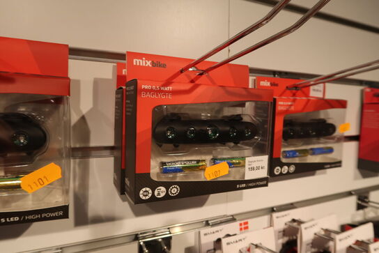 3 stk. baglygter MIXBIKE Pro 0,5 Watt
