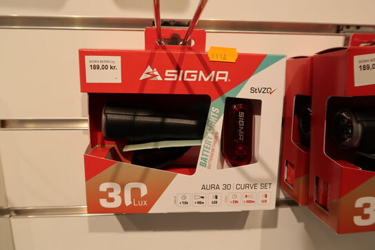 3 stk. forlygter SIGMA Aura 30