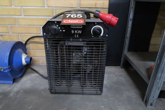 Raptor varmeblæser 9 KW